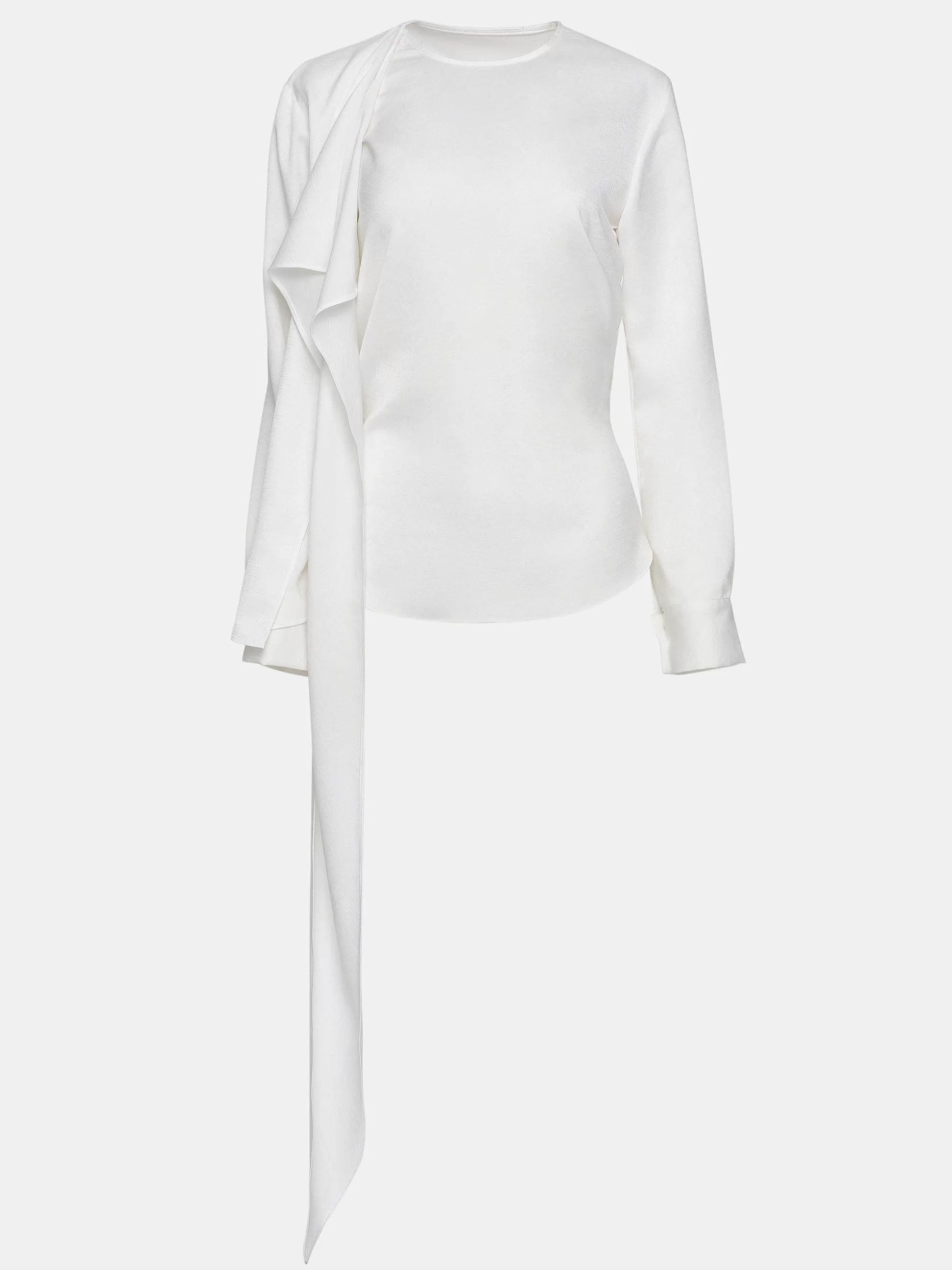 Source Unknown Blouse Echarpe Drapee Notte, Blanc Sale