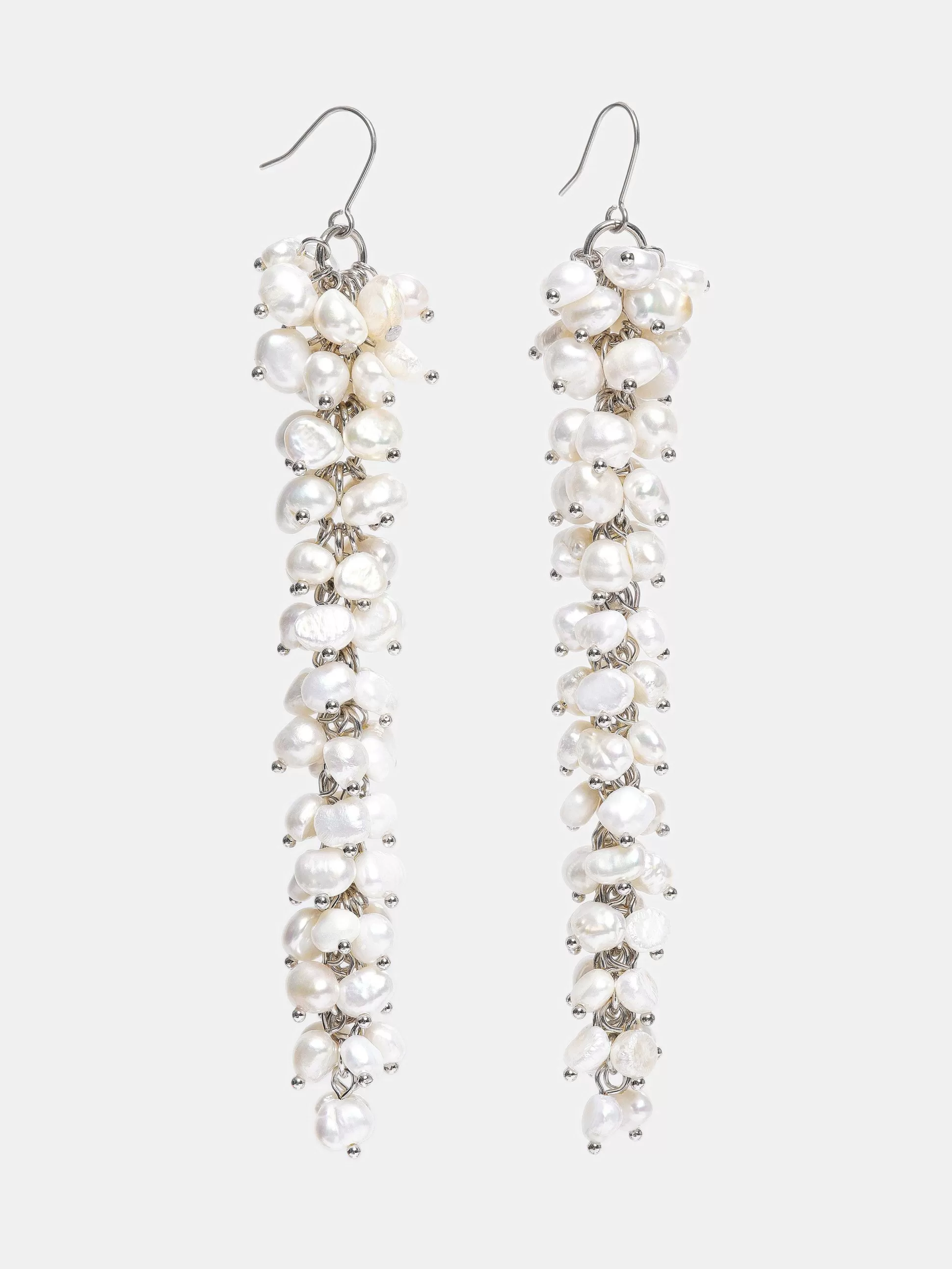 Source Unknown Boucles D'Oreilles Pendantes En Perles, Blanc Store