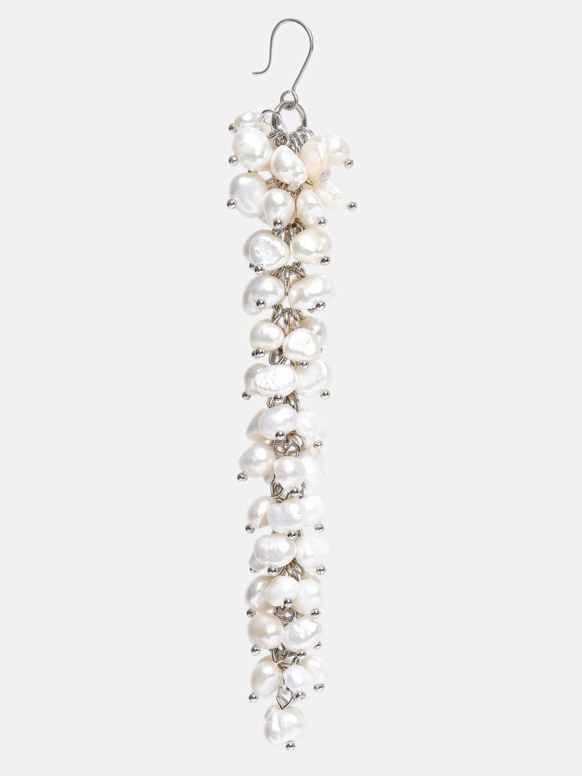 Source Unknown Boucles D'Oreilles Pendantes En Perles, Blanc Store