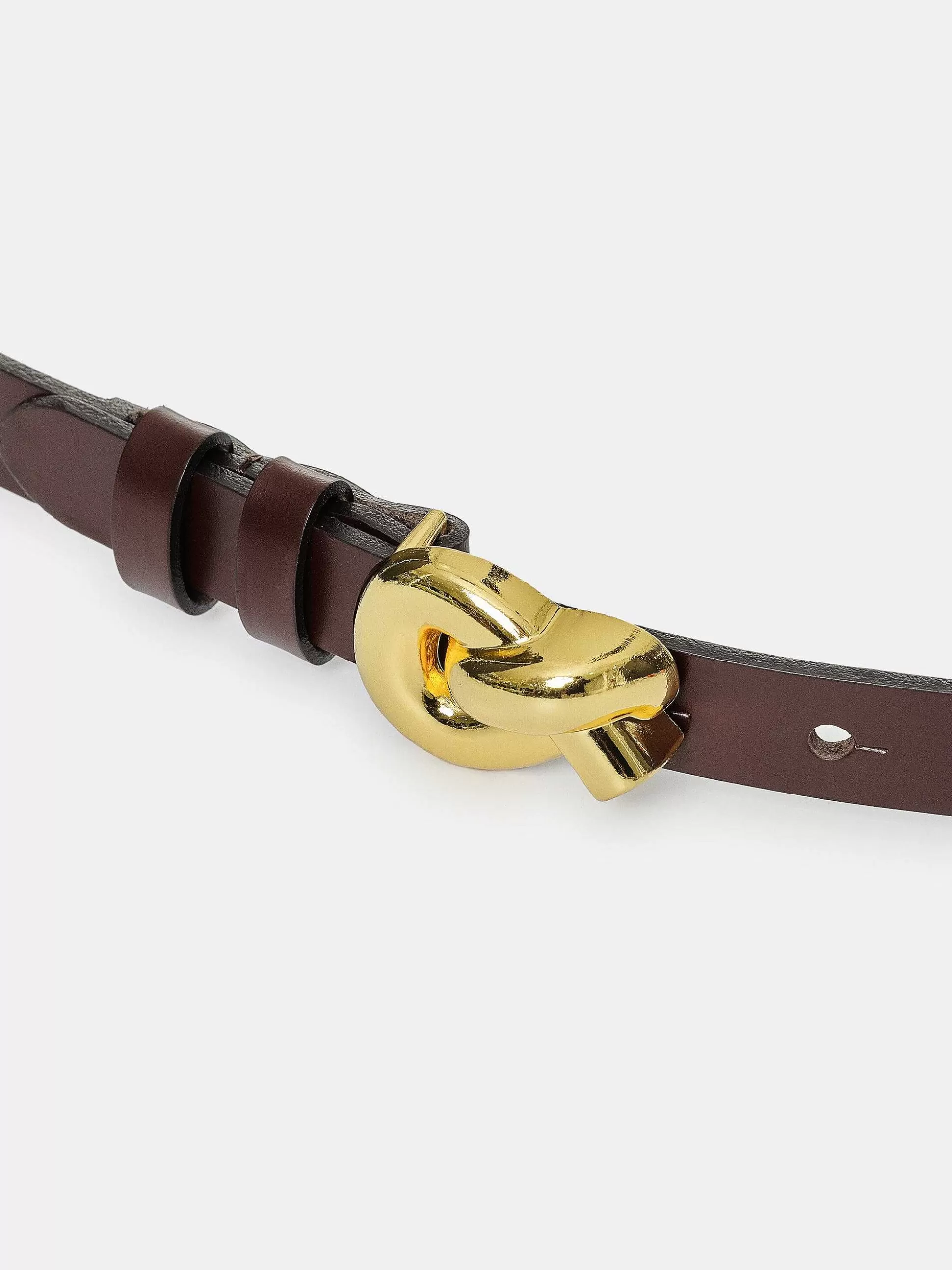Source Unknown Ceinture A Boucle A Noeud Torsade, Marron Store