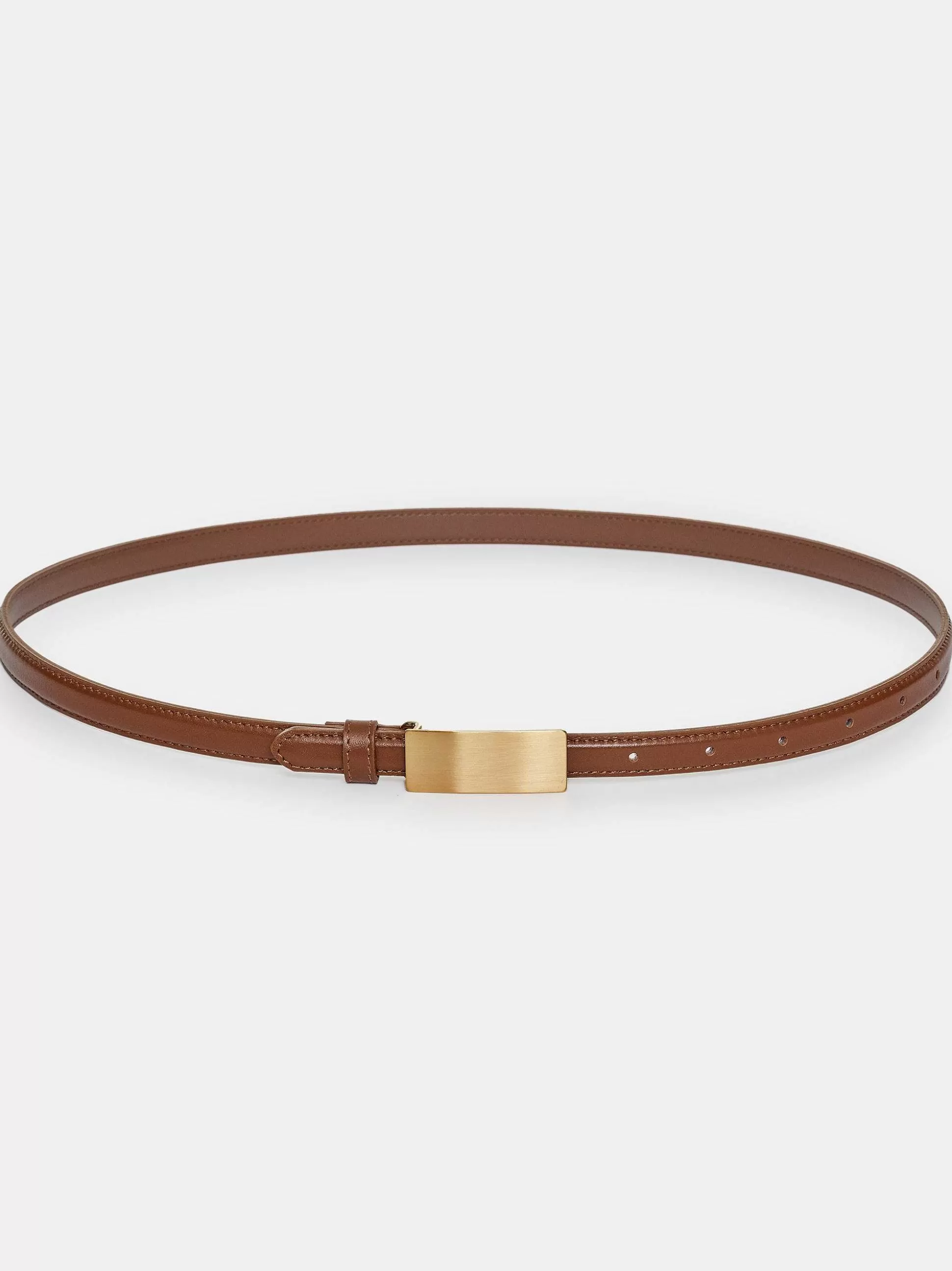 Source Unknown Ceinture En Cuir A Boucle Plate, Selle Cheap