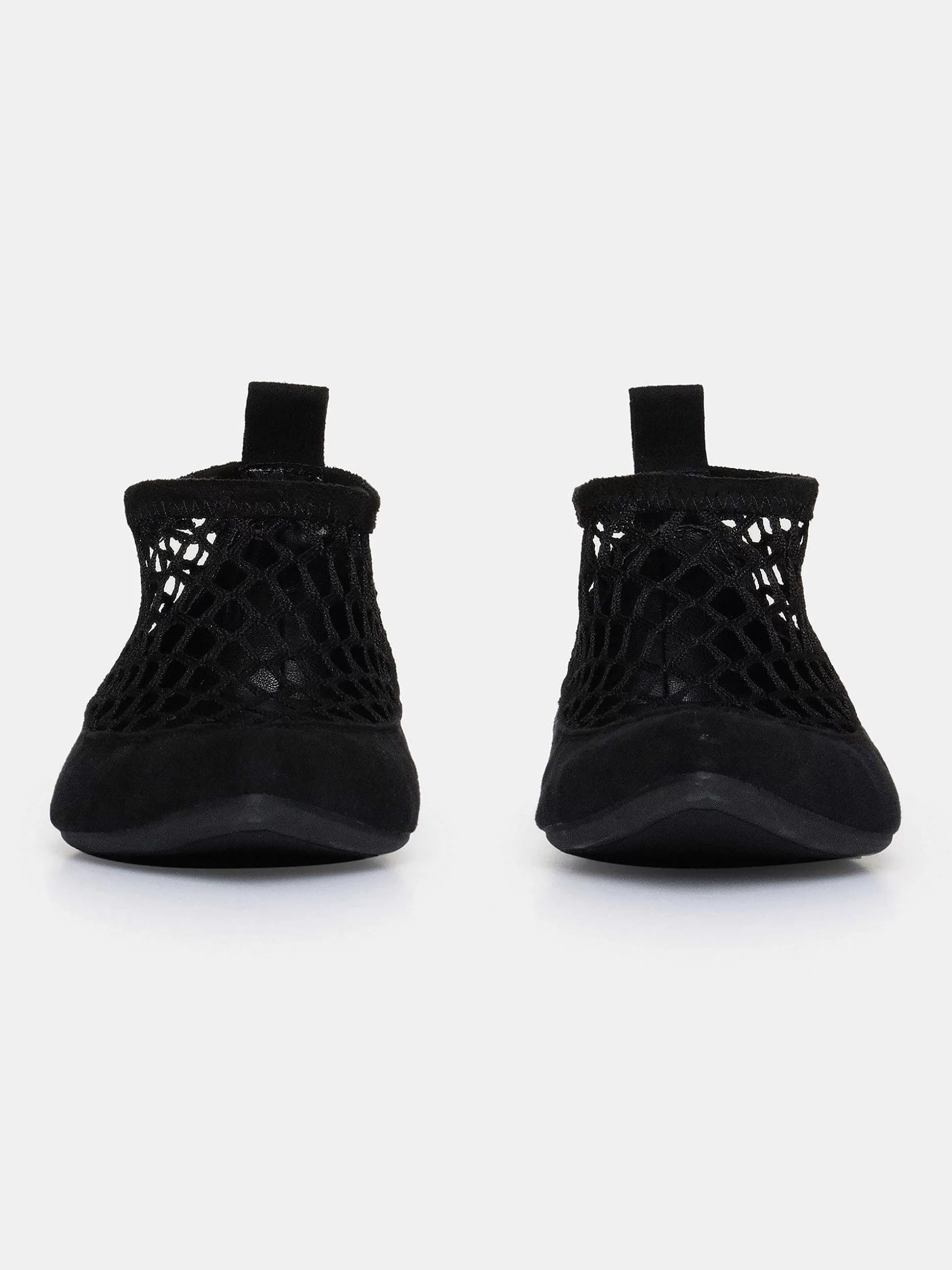 Source Unknown Chaussette Plate En Maille Ballerine, Noir Outlet