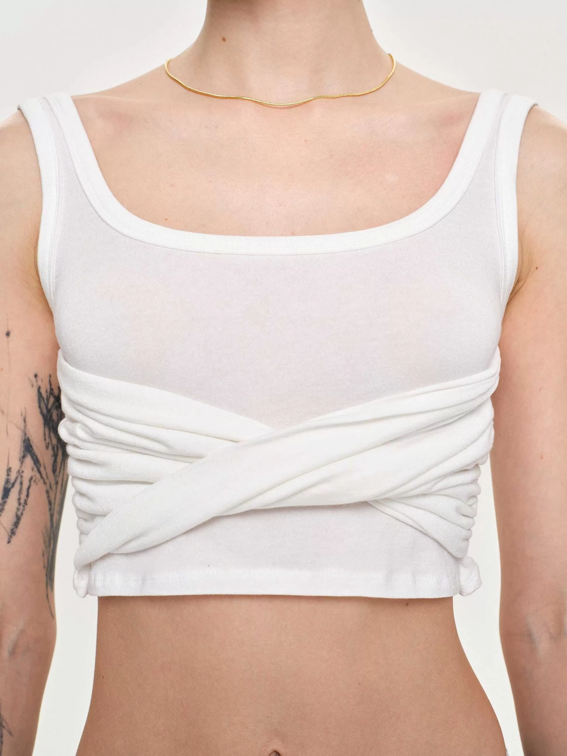 Source Unknown Debardeur Twist, Blanc Sale