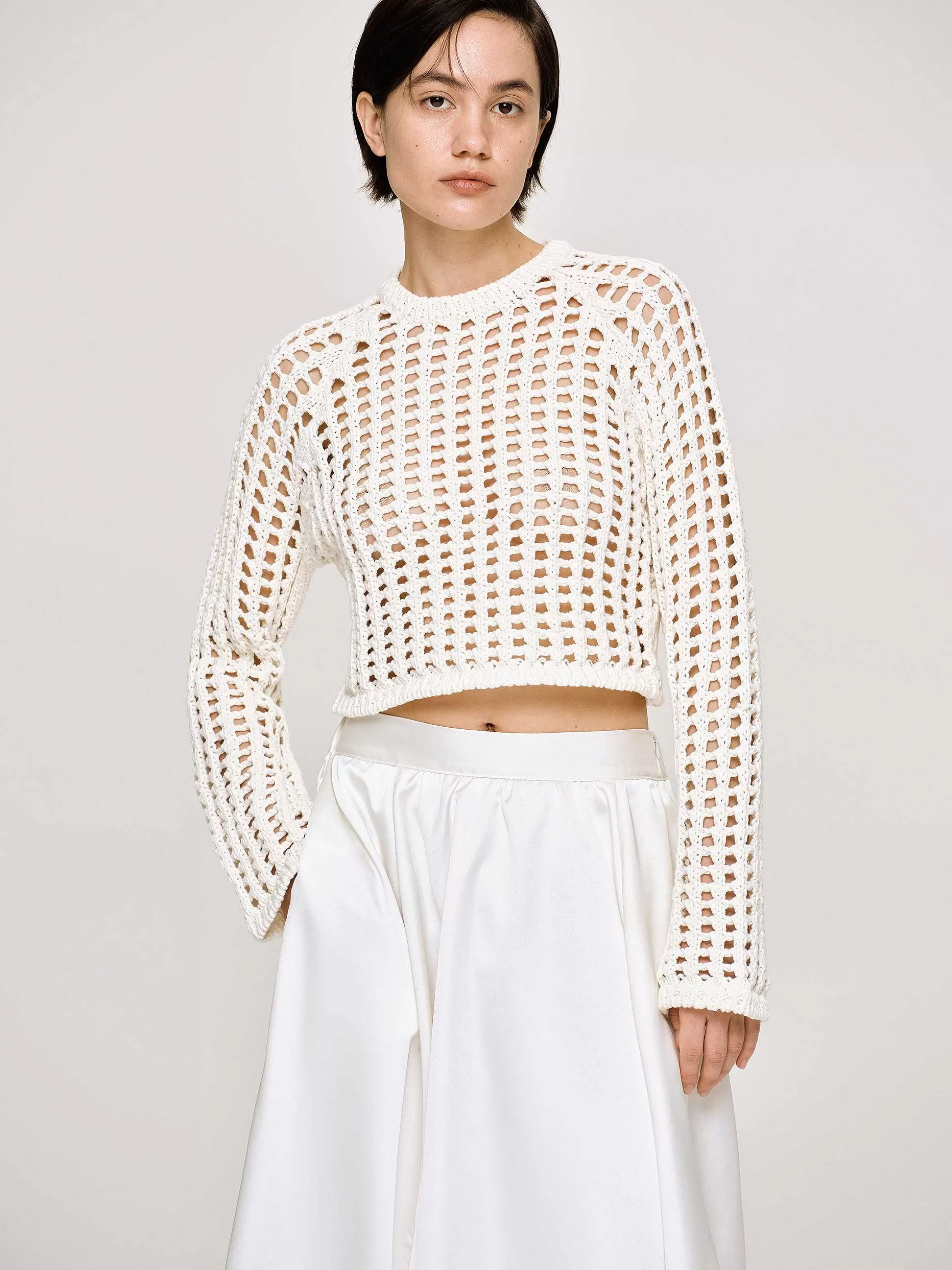 Source Unknown Haut En Tricot Reef Net, Ivoire Online