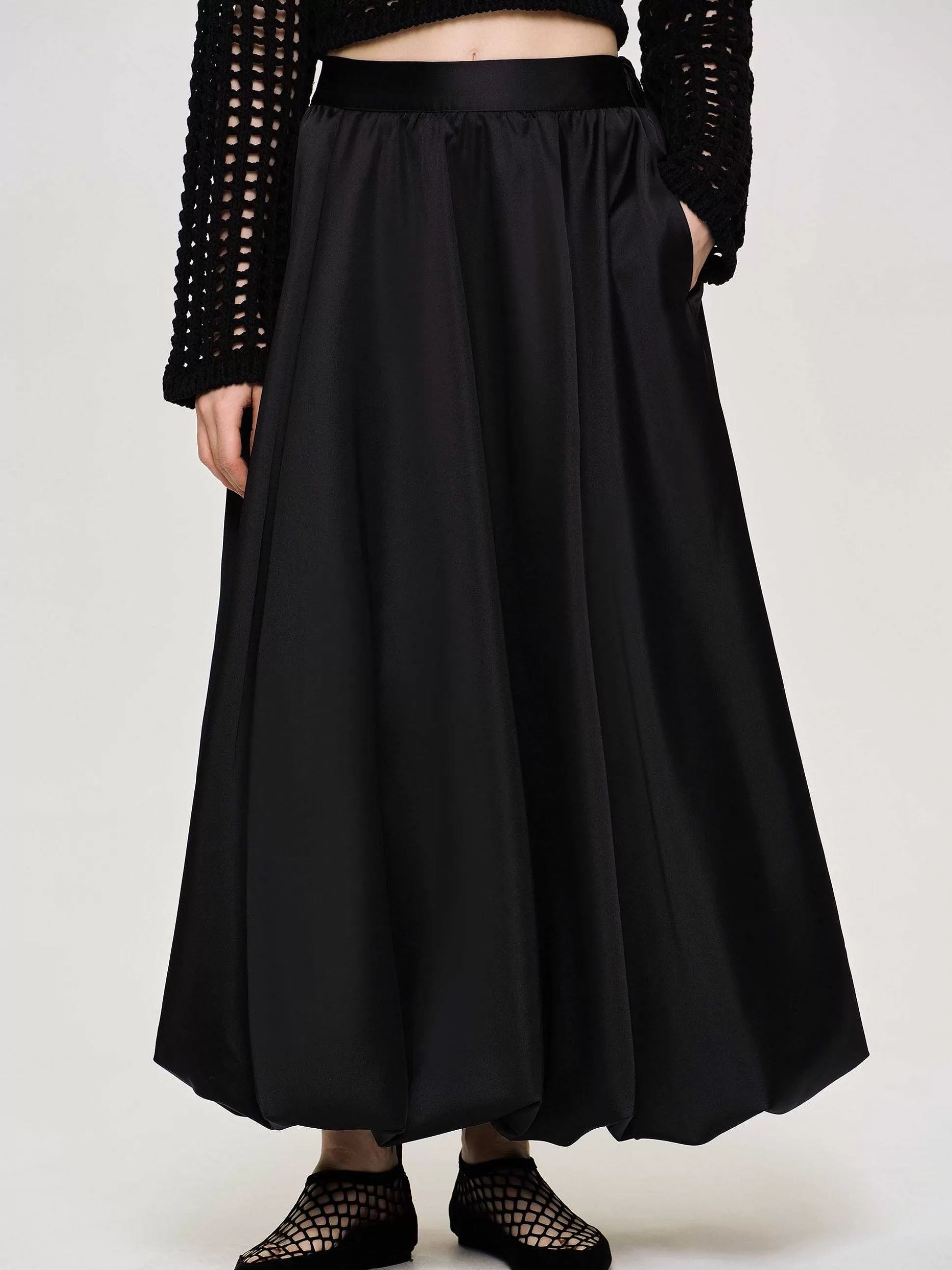 Source Unknown Kaleido Jupe Puffball, Noir Discount