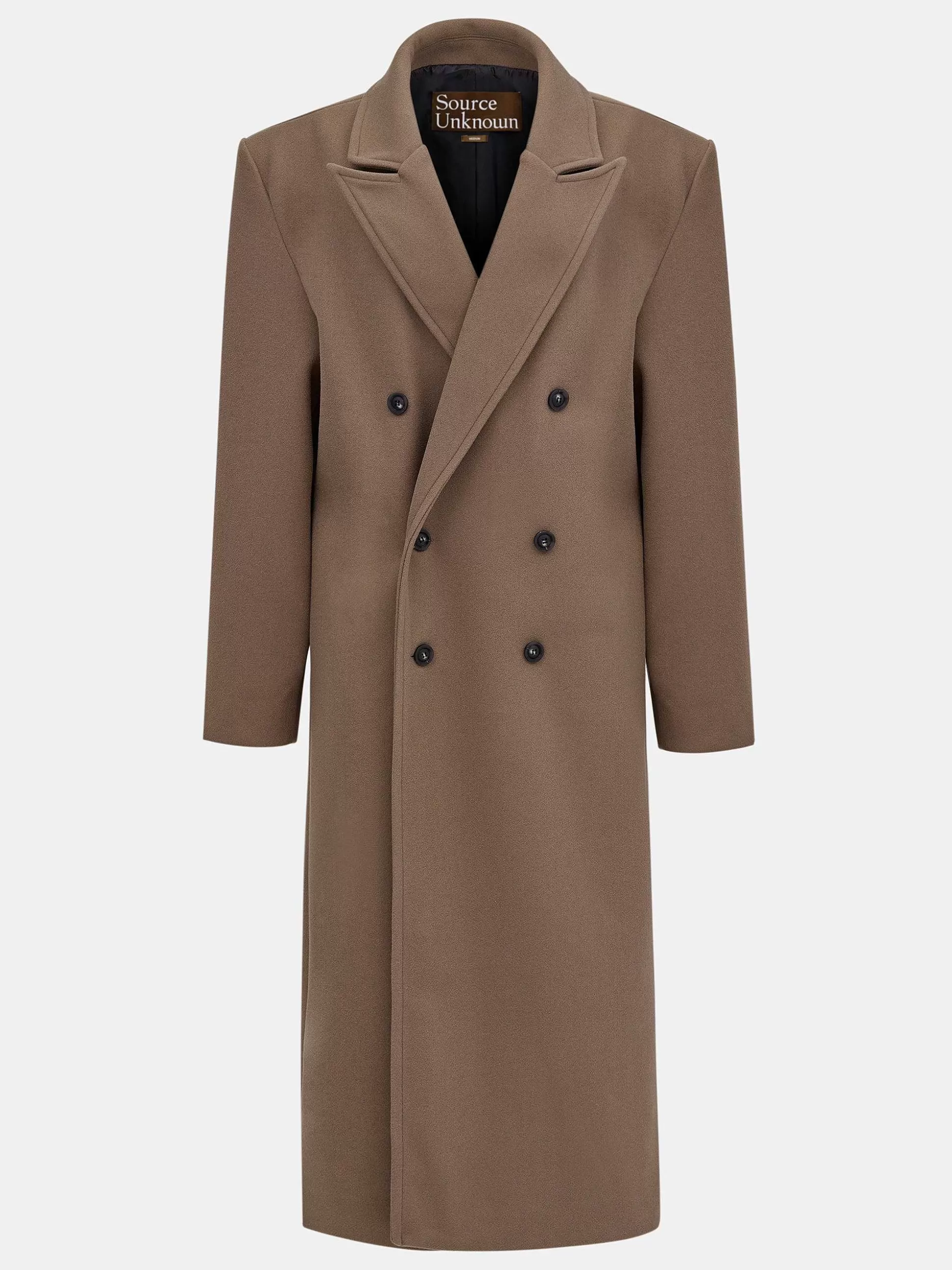 Source Unknown Manteau Grand-Pere Surdimensionne Wallis, Latte Clearance