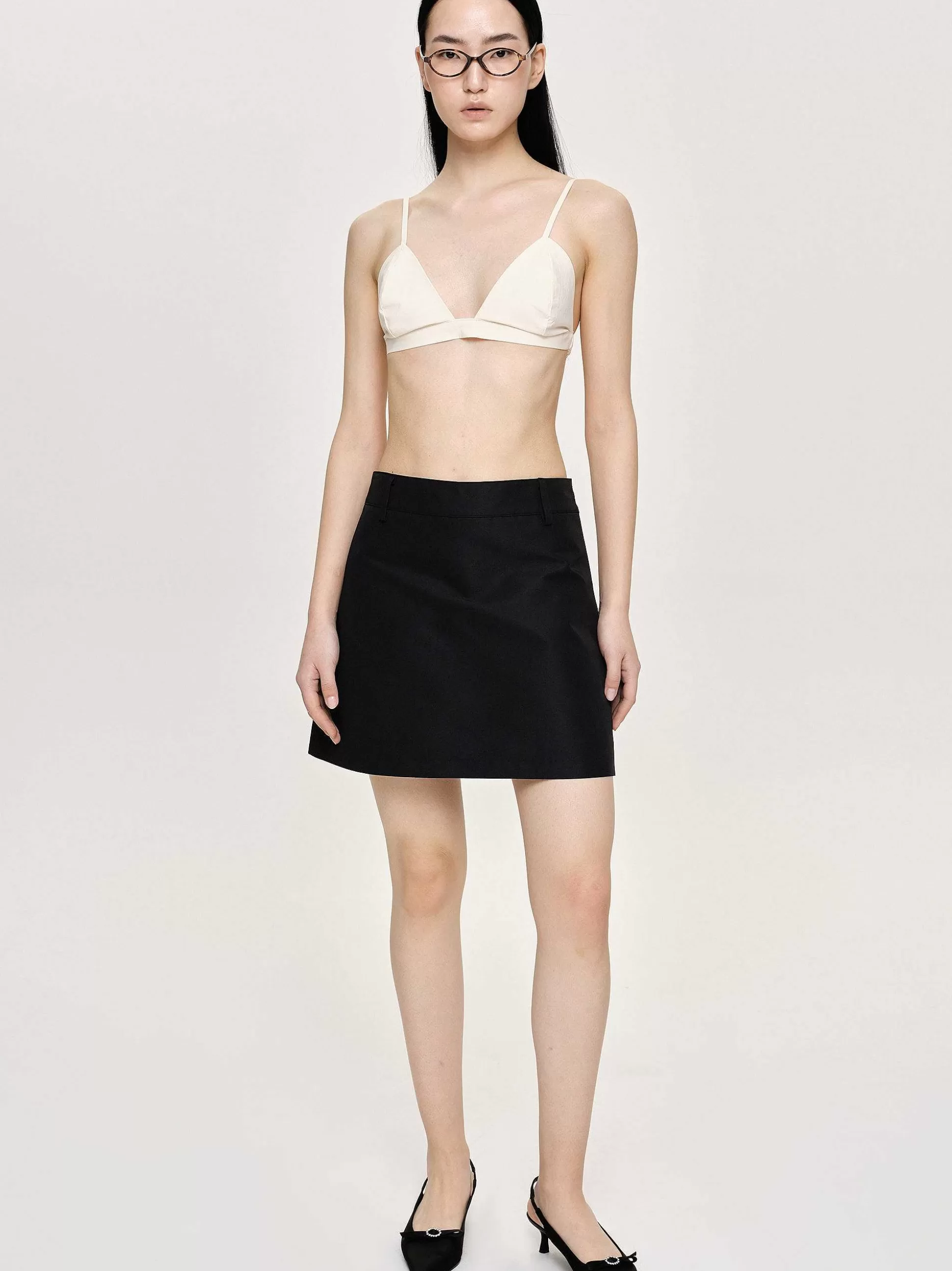 Source Unknown Mini-Jupe De Costume En Nylon, Noir Cheap