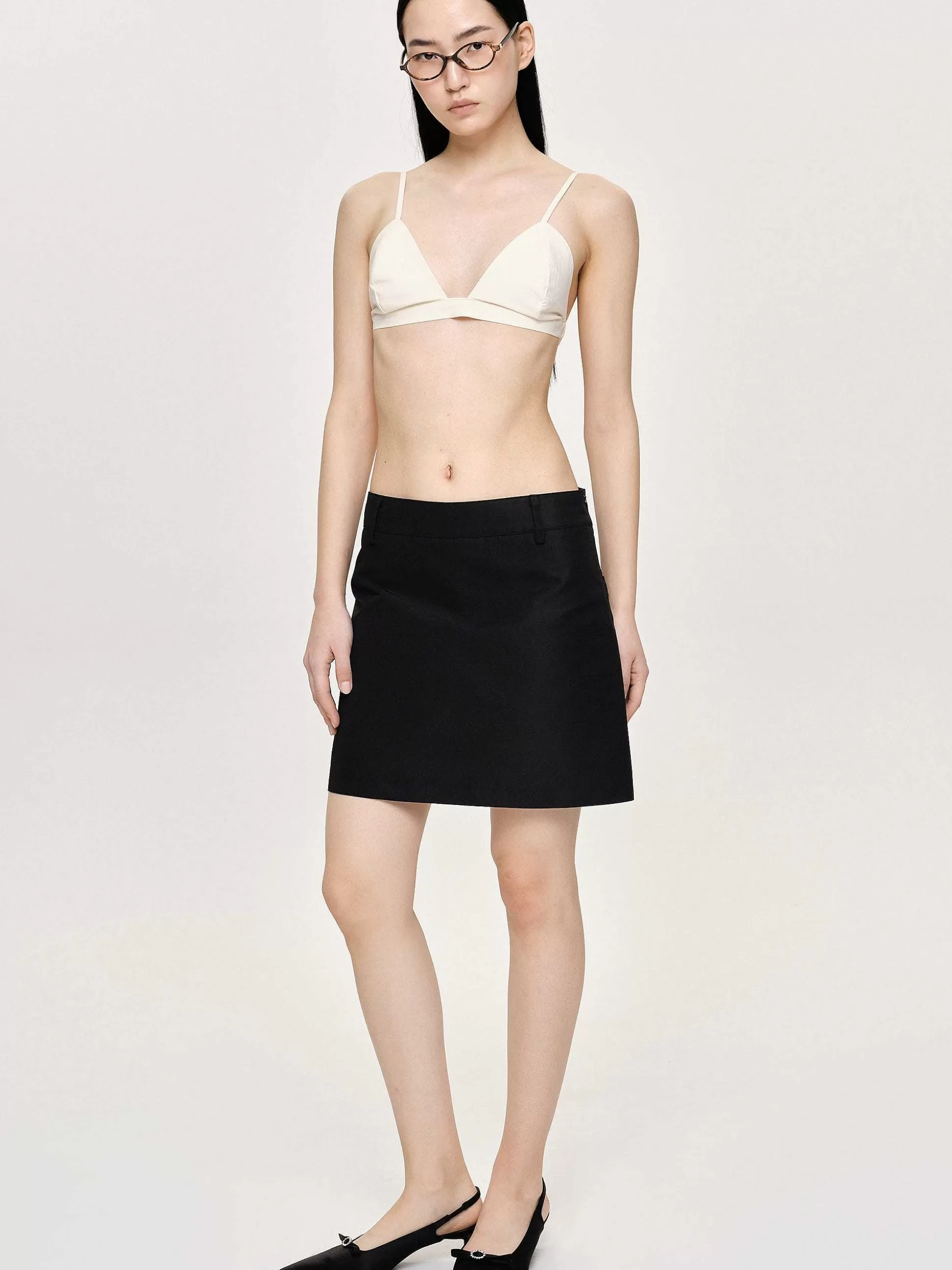 Source Unknown Mini-Jupe De Costume En Nylon, Noir Cheap
