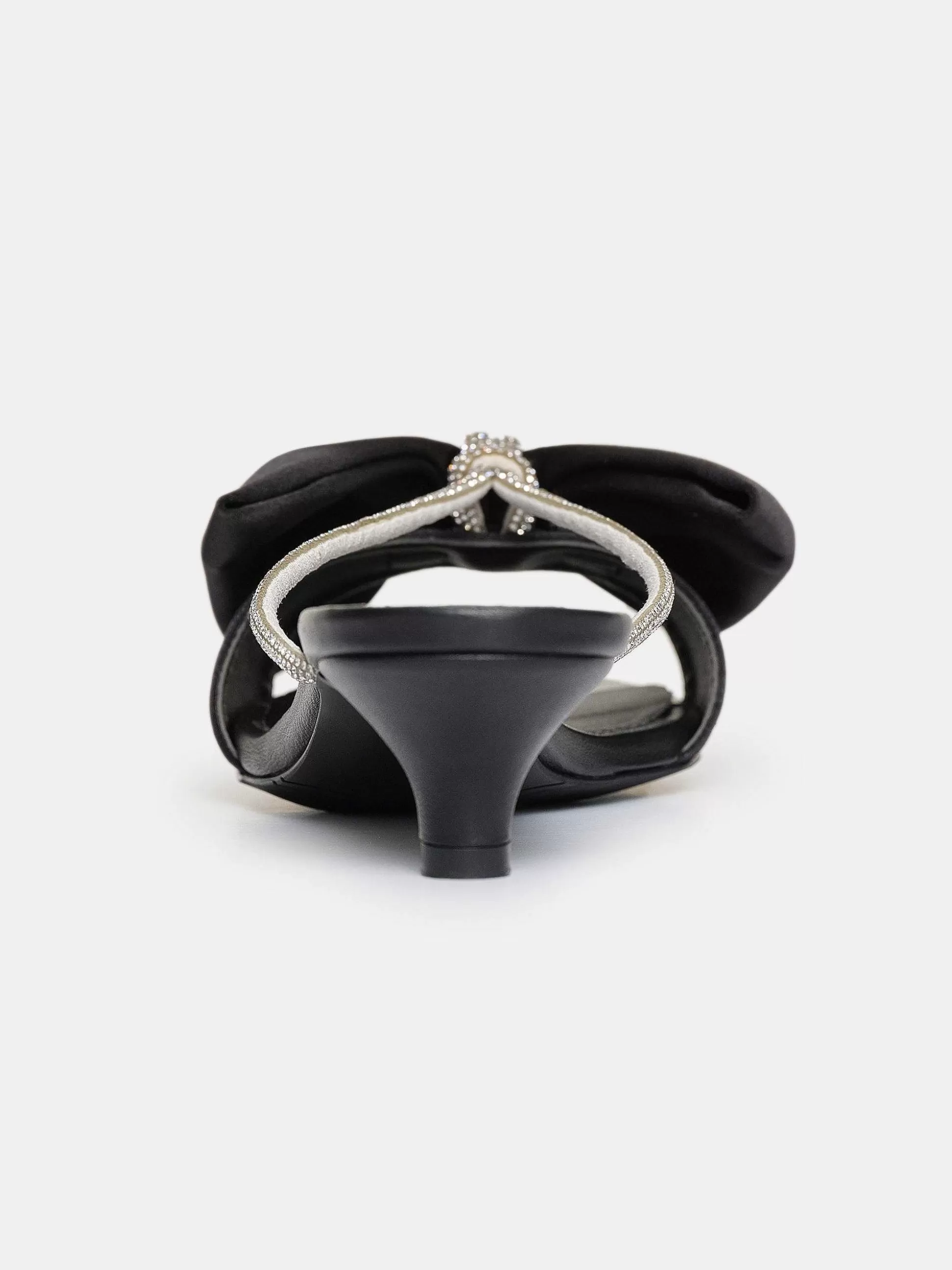 Source Unknown Mules Ornees De Cristaux Kaia, Noir Cheap