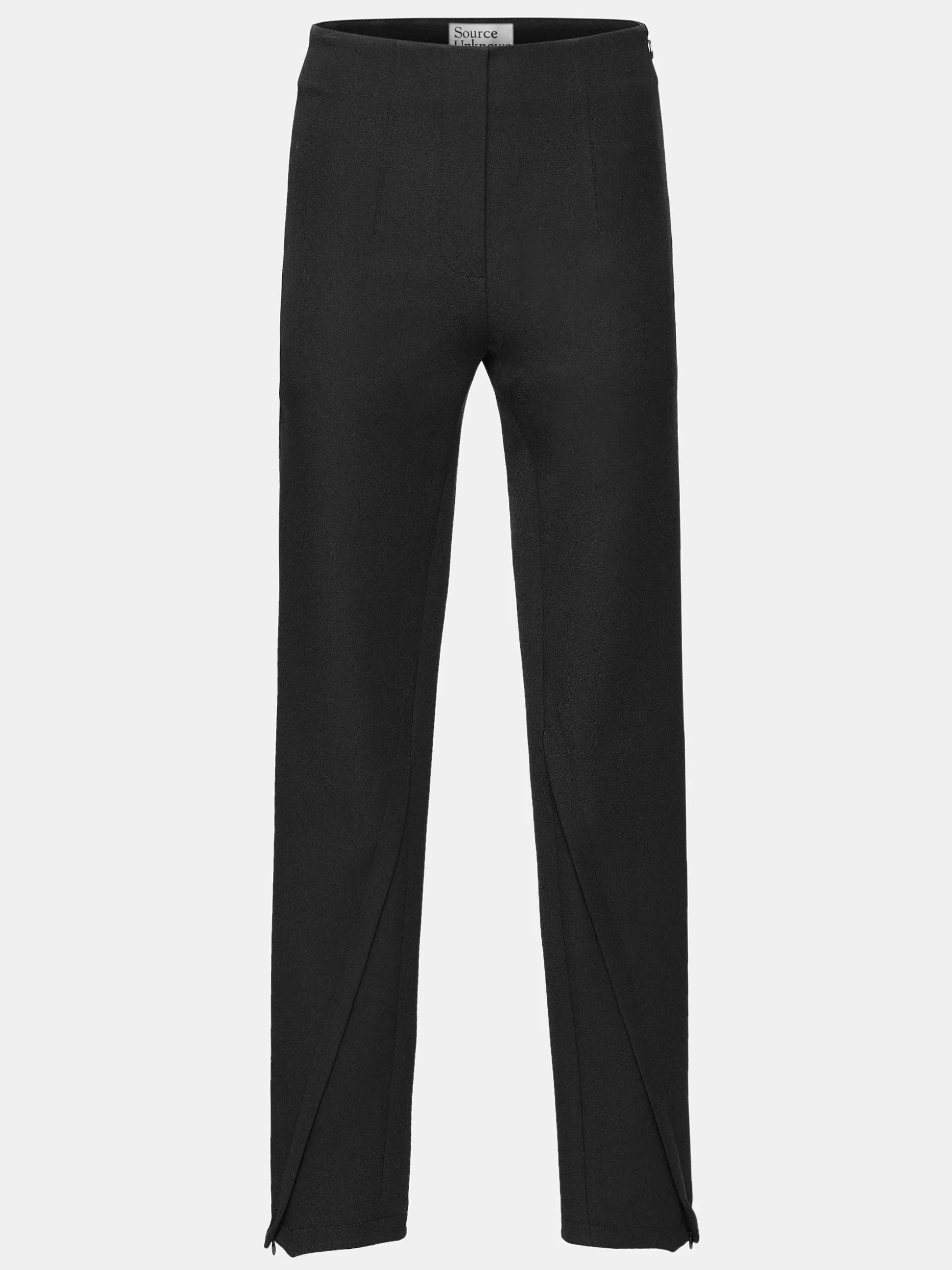 Source Unknown Pantalon Slim Coupe En Biais Tyia, Noir Outlet