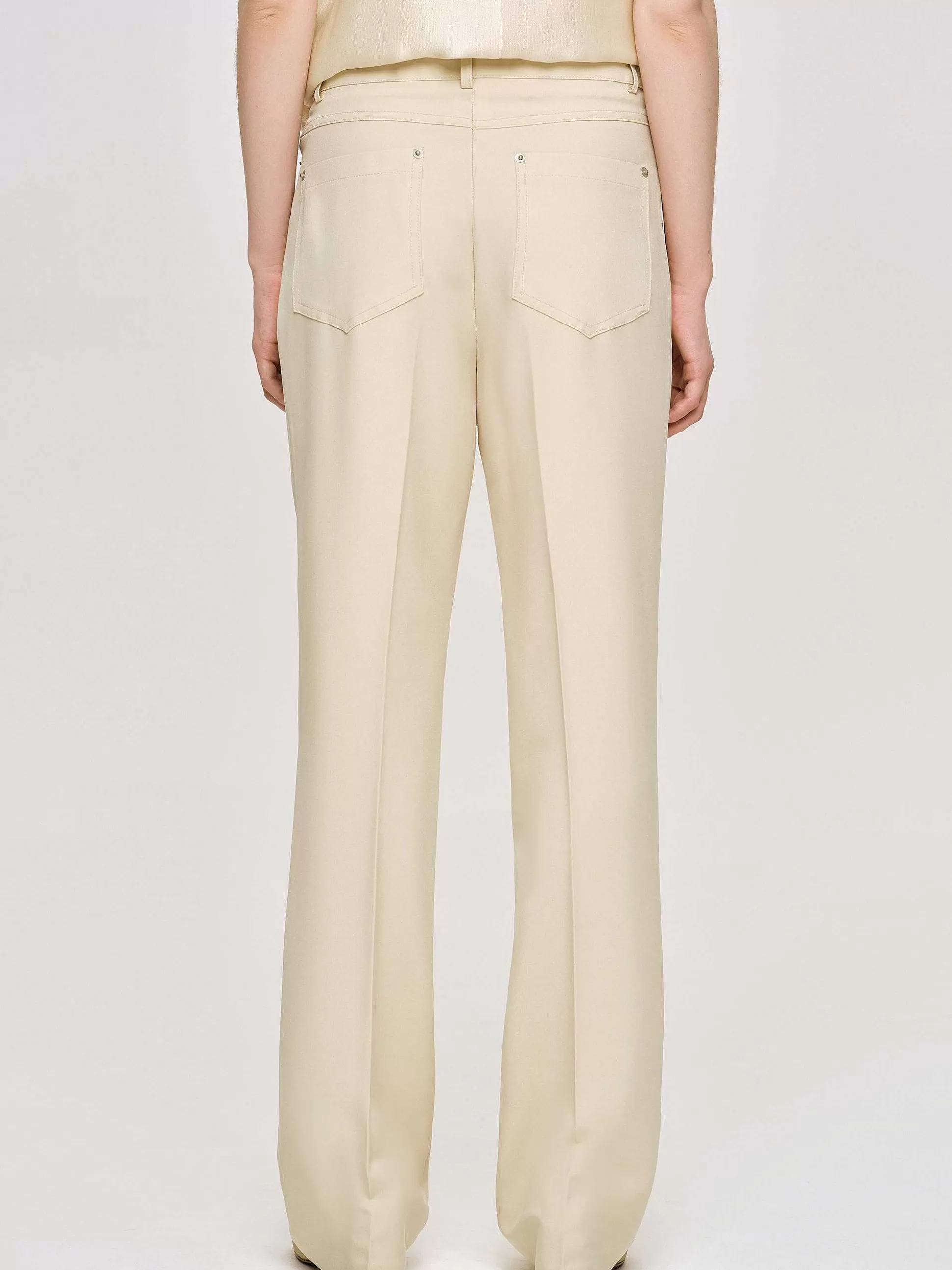 Source Unknown Pantalon Slim Froisse, Beurre Shop