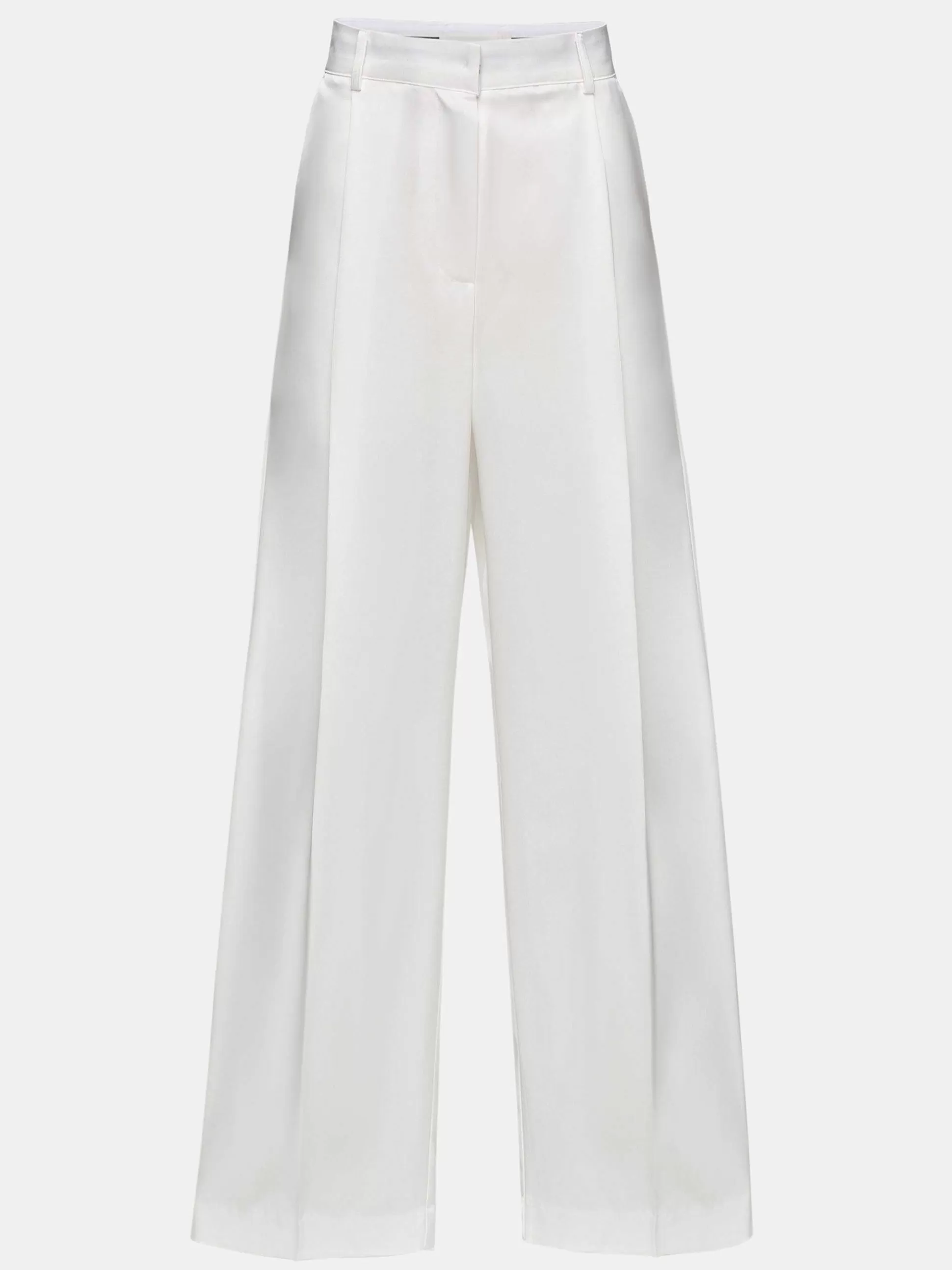 Source Unknown Pantalon Taiamo Fluide Satin, Blanc Flash Sale