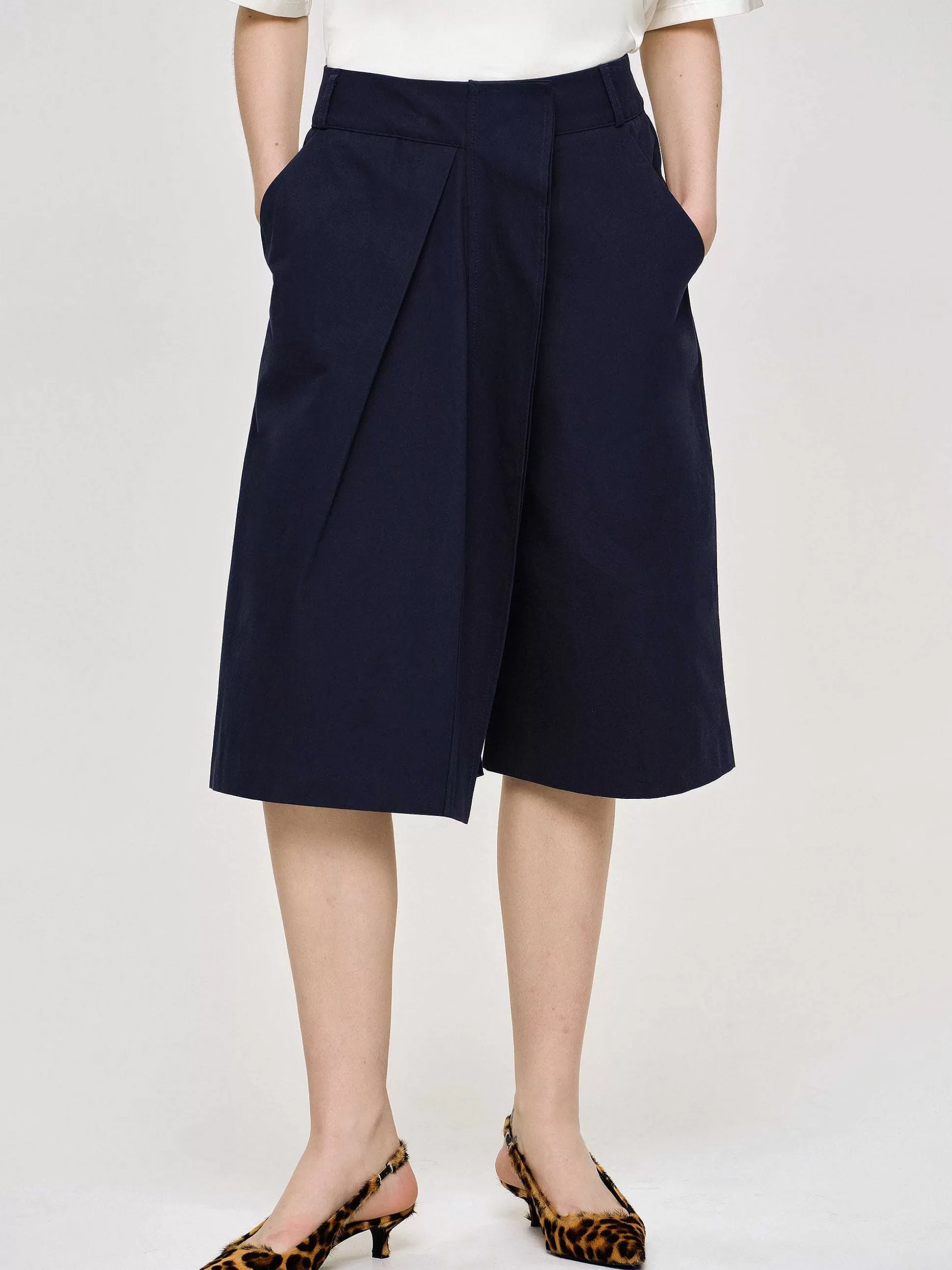 Source Unknown Short Enveloppe En Coton, Bleu Marine Cheap