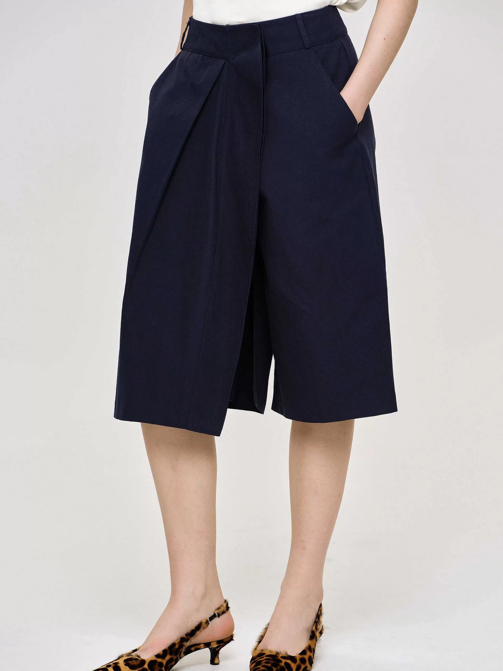 Source Unknown Short Enveloppe En Coton, Bleu Marine Cheap