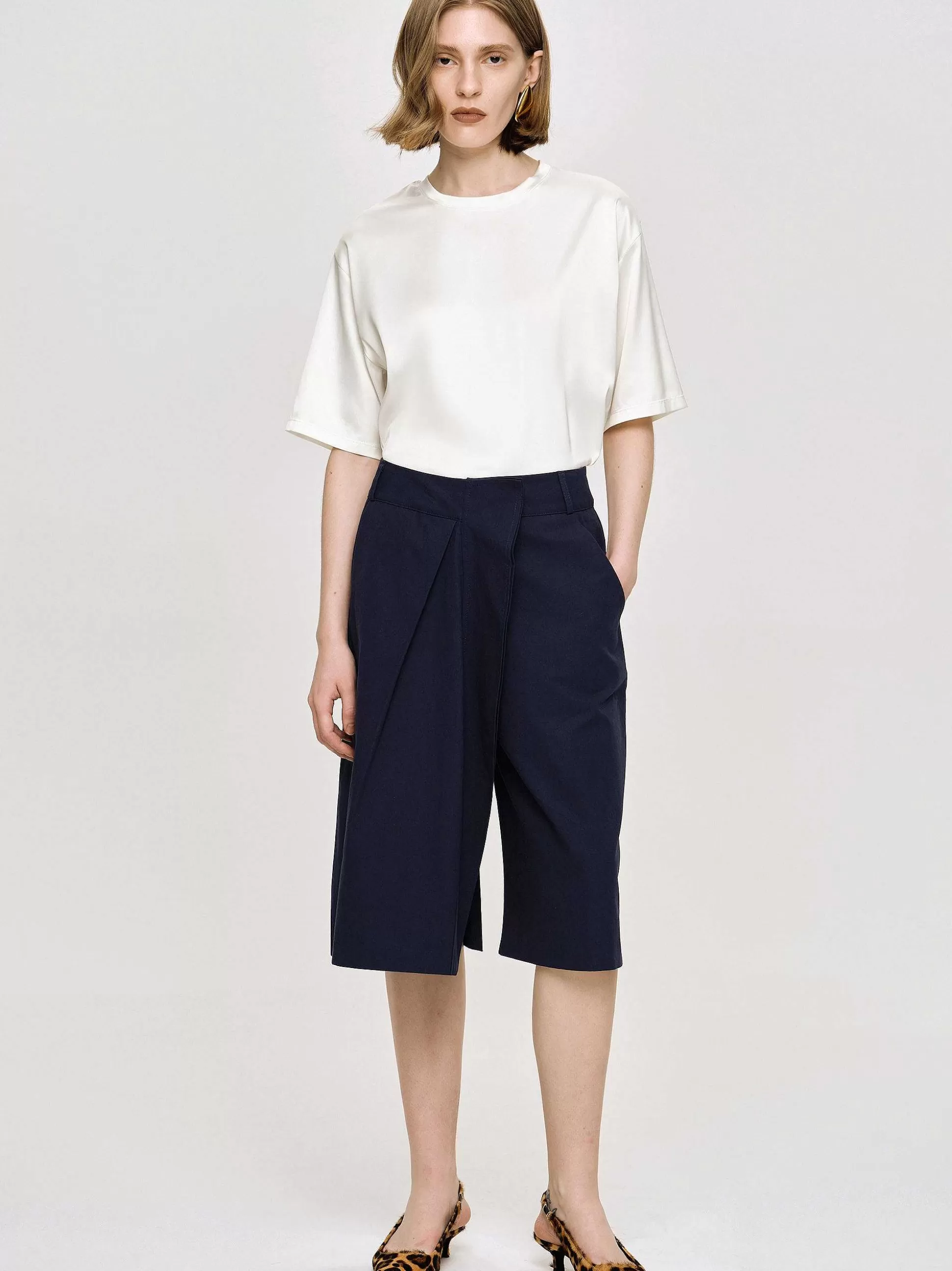 Source Unknown Short Enveloppe En Coton, Bleu Marine Cheap
