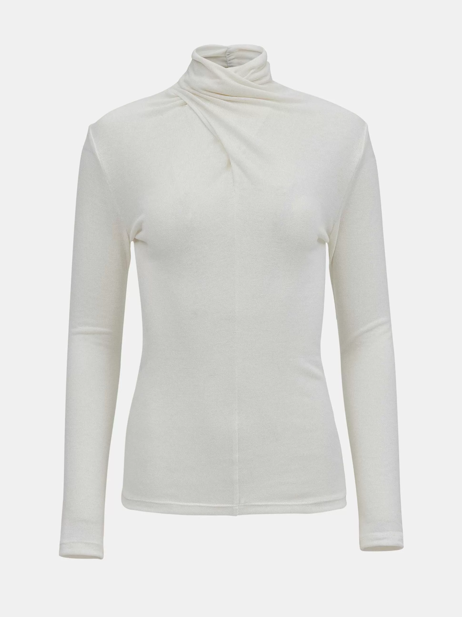 Source Unknown T-Shirt En Laine A Col Croise Daye, Blanc Clearance